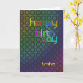 Verjaardagskring voor broer kaart (Gele Bloem)