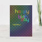 Verjaardagskring voor neef kaart (Voorkant)
