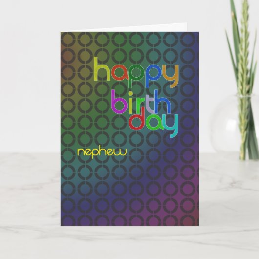 Verjaardagskring voor neef kaart (Voorkant)