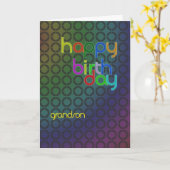 Verjaardagskringen voor kleinzoon kaart (Gele Bloem)