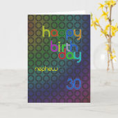 Verjaardagskringen voor neefje van 30 jaar kaart (Gele Bloem)