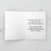 Verjaardagskringen voor schoonvader kaart (Binnen)
