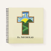 Verjaardagskruis gepersonaliseerd notitieboek (Voorkant)