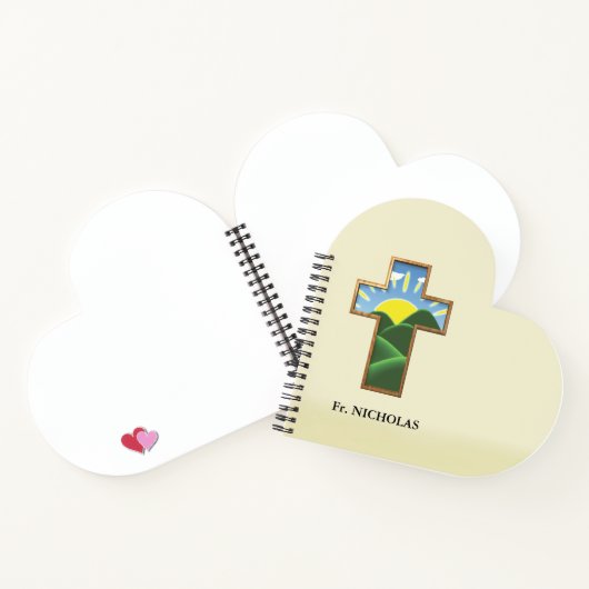 Verjaardagskruis gepersonaliseerd notitieboek (Binnen)