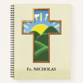 Verjaardagskruis gepersonaliseerd notitieboek (Voorkant)