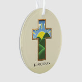 Verjaardagskruis gepersonaliseerd ornament (voorkant)