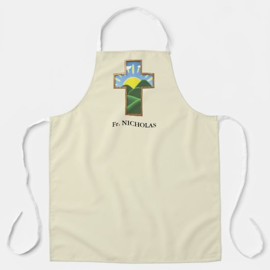 Verjaardagskruis gepersonaliseerd schort (Voorkant)