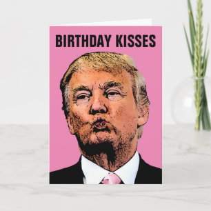 VERJAARDAGSKUS DONALD TRUMP VERJAARDAGSKAARTEN KAART