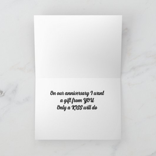 **VERJAARDAGSKUS** VAN JOU GRAAG! KAART (Binnen)