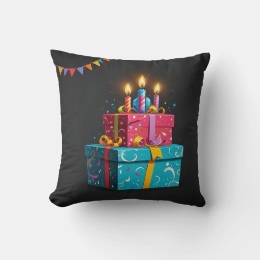 verjaardagskussen kussen (Voorkant)
