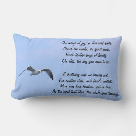 Verjaardagskussen met Poëtische Wensen Kussen