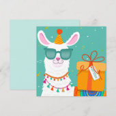 Verjaardagslama Feestdagenkaart (Voorkant / Achterkant)