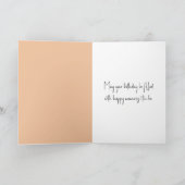 Verjaardagslensbal op het strand kaart (Binnen)