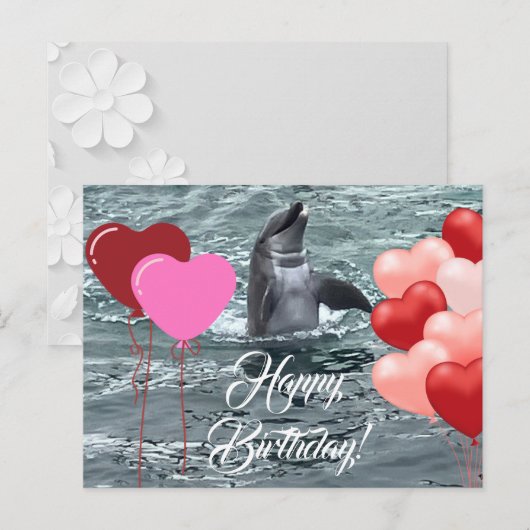 Verjaardagsliefde Briefkaart (Voorkant / Achterkant)