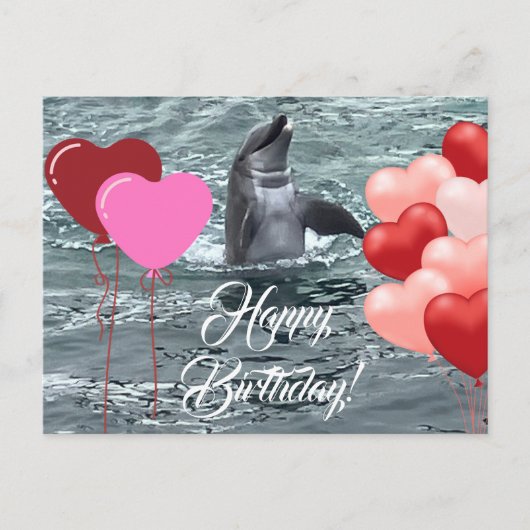 Verjaardagsliefde Briefkaart (Voorkant)