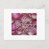 Verjaardagsliefde Briefkaart (Voorkant)