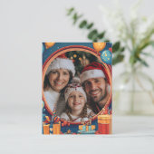 Verjaardagslijst met fotolijst briefkaart (Staand voorkant)