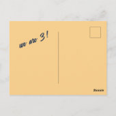 Verjaardagslijst met fotolijst briefkaart (Achterkant)