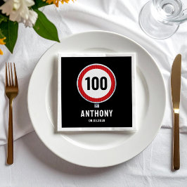 VERJAARDAGSLIMIETBORD voor elke leeftijd 100ste ve Servet