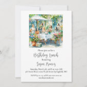 Verjaardagslunch Chic Dames Kaart (Voorkant)