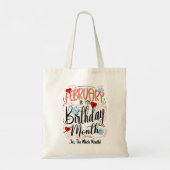 Verjaardagsmaand februari, hele maand, feest tote bag (Achterkant)