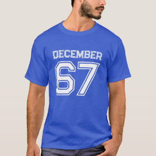 Verjaardagsmaand Jaarvrije Feestdag December 67 T-shirt
