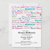 Verjaardagsmaand maart kaart (Voorkant)