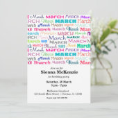 Verjaardagsmaand maart kaart (Staand voorkant)