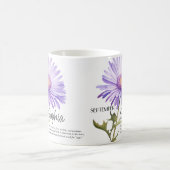 Verjaardagsmaand September Bloem Gepersonaliseerd Koffiemok (Center)