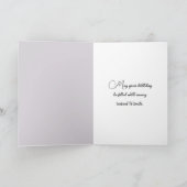 Verjaardagsmadeliefjes op grijze textuur kaart (Binnen)