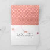 Verjaardagsmadeliefjes op Polka Dots Kaart (Binnen)