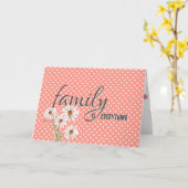 Verjaardagsmadeliefjes op Polka Dots Kaart (Gele Bloem)