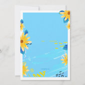 Verjaardagsmadeliefjes Uitnodiging (Achterkant)