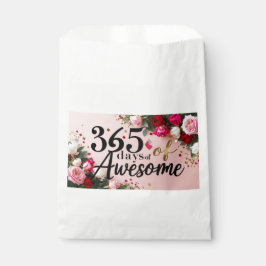 Verjaardagsmagie bloemige countdown shopping favor bedankzakje