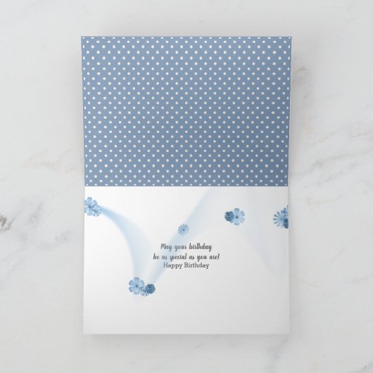 verjaardagsmam op poka-stippen kaart (Binnen)