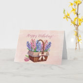 Verjaardagsmand met delftsblauw kaart (Gele Bloem)