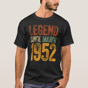 Verjaardagsmars 70 jaar Geboren T-shirt 70 Jaar Le