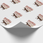Verjaardagsmeisje 10 Paard Bloem Vector Design_1 Cadeaupapier (Hoek)