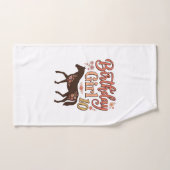 Verjaardagsmeisje 10 Paard Bloem Vector Design_1 Handdoek (Handdoek)