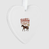 Verjaardagsmeisje 10 Paard Bloem Vector Design_1 Ornament (voorkant)
