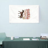 Verjaardagsmeisje 10 Paard Bloem Vector Design_1 Spandoek (Beurs)