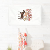 Verjaardagsmeisje 10 Paard Bloem Vector Design_1 Spandoek (Insitu)