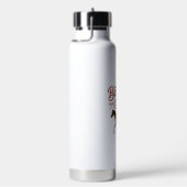 Verjaardagsmeisje 10 Paard Bloem Vector Design_1 Waterfles (Rechts)