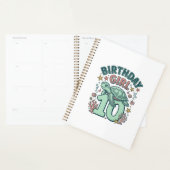 Verjaardagsmeisje 10 Zeeschildpad Vintage Gravure  Planner (Display)