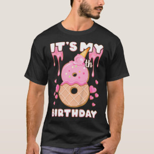 Verjaardagsmeisje 8 jaar ijs Het is mijn 8e geboor T-shirt
