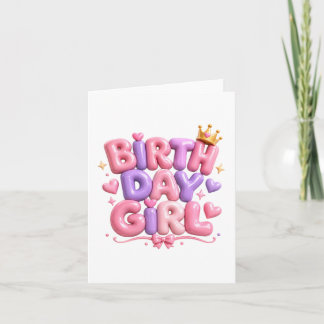 Verjaardagsmeisje ballonletters PNG | Schattige ro