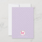 Verjaardagsmeisje bij cadeautafel kaart (Achterkant)