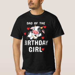 Verjaardagsmeisje Boerderij | Koe | T-Shirt