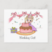 Verjaardagsmeisje - Briefkaarten (Voorkant)