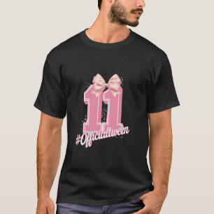 Verjaardagsmeisje Coquette Strik 11 Jaar Oude Mann T-shirt